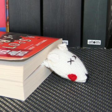 Squashed Rat Knitted Bookmark