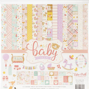 Echo Park Paper Echo Park Collection Kit 12"X12" - Hello Baby Girl