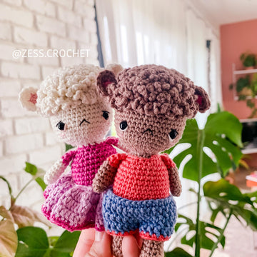 TUTORIEL CROCHET BOUDY in English - pattern tutorial pdf amigurumi easy sheep lamb animal