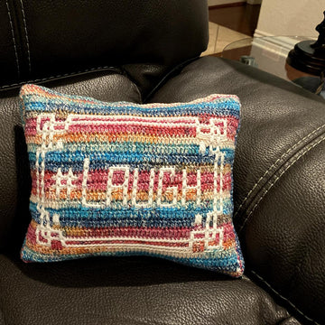 #Laugh Mosaic Pillow No 2