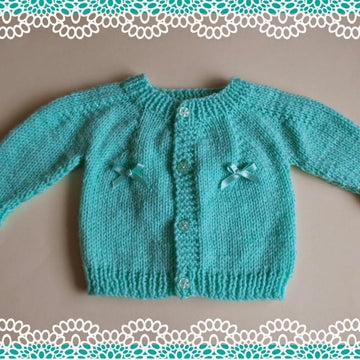 Dinah Top-down Baby Cardigan