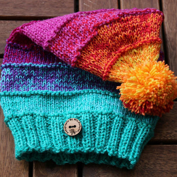 Pointy Pompom Hat