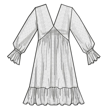 Simplicity Misses' Empire Dress S9702 - Sewing Pattern