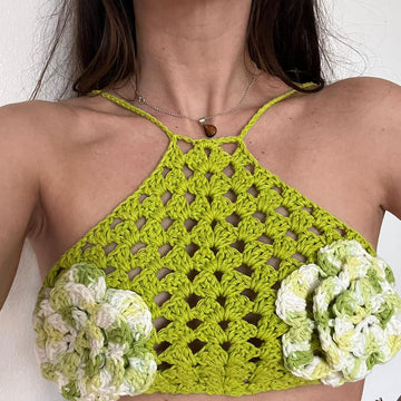 Flowers Halter Top