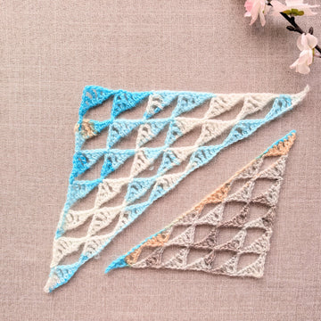 2-in-1: Wide Baktus Triangle Scarf #111
