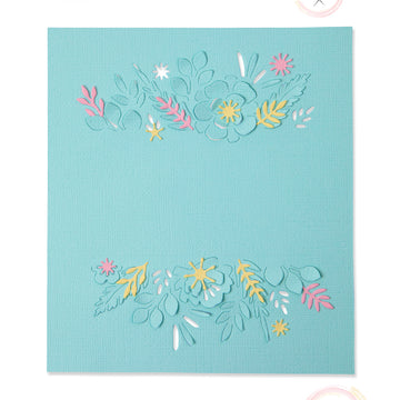 Sizzix Thinlits Die Set 4PK - Floral Borders by Olivia Rose
