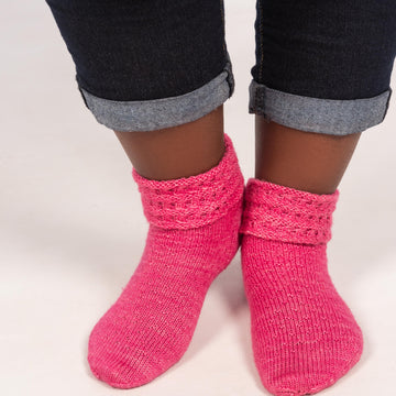 Pink Rose Socks