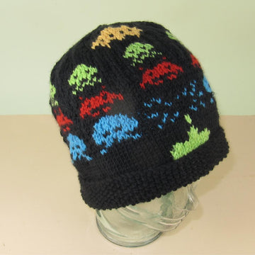 Retro Space Invaders Beanie Hat