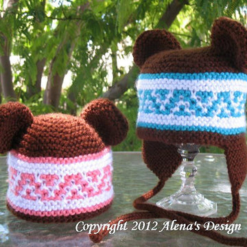 Beanie & Ear Flap Hats with Bear Ears