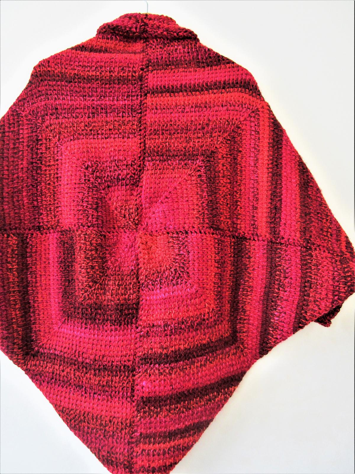 Mitered Squares Cocoon Shrug