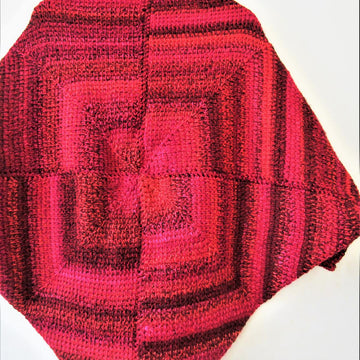 Mitered Squares Cocoon Shrug