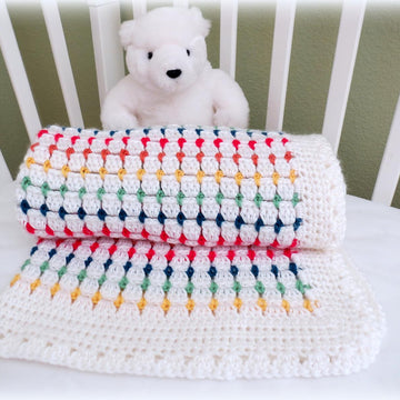 Block Stitch Baby Blanket