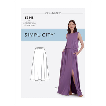 Simplicity Misses' Skirts & Top S9148 - Sewing Pattern