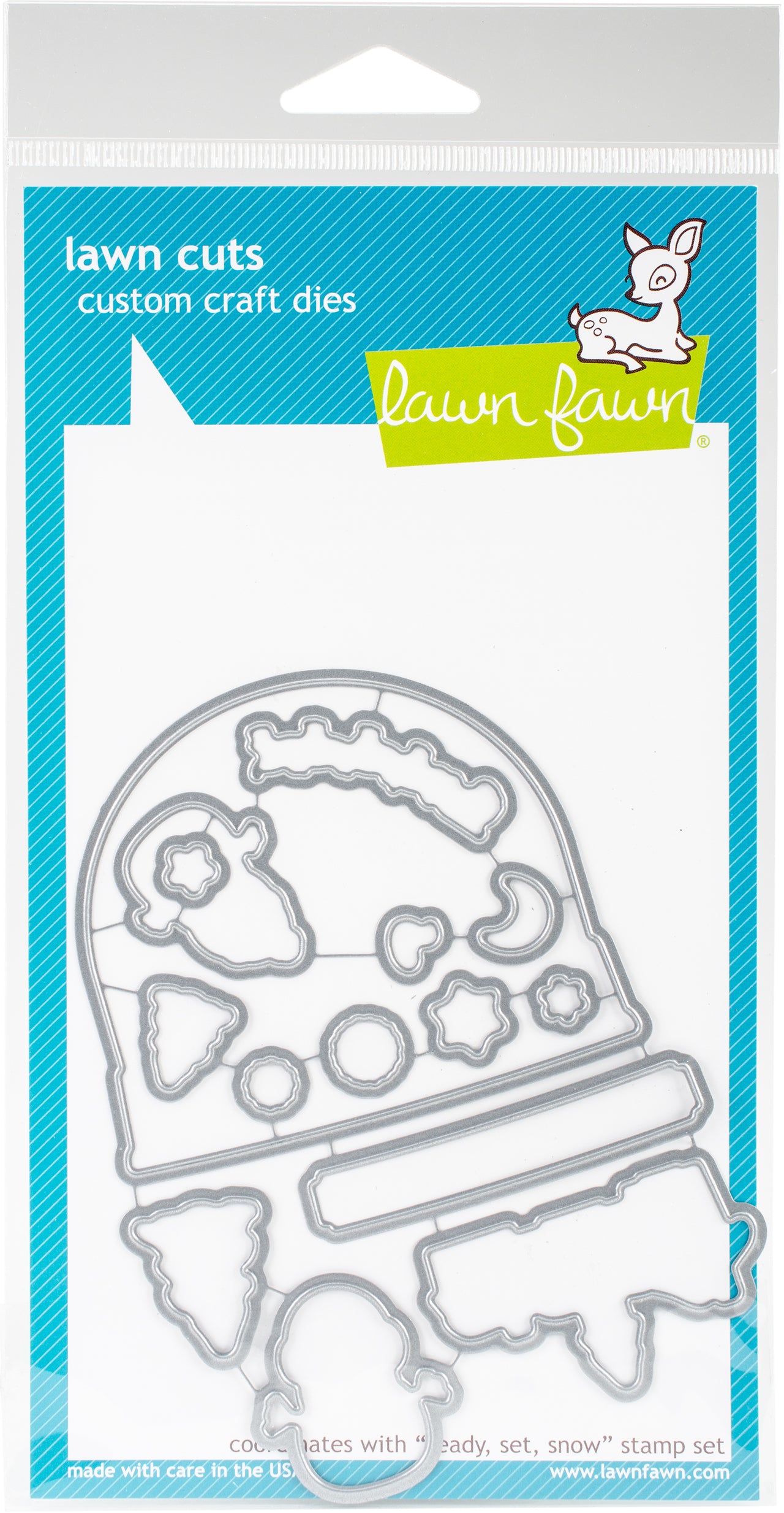 Lawn Fawn Lawn Cuts Custom Craft Die - Ready, Set, Snow
