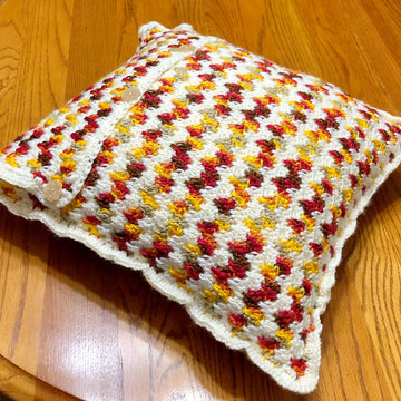 Embrace Autumn Crochet Pillow