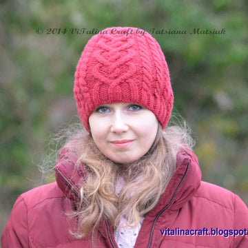 Valentine Cable Hat
