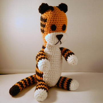 Harold the plush tiger amigurumi stuffie