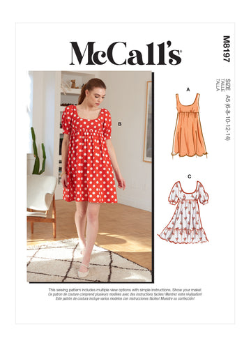 McCall's Misses' Dresses M8197 - Sewing Pattern