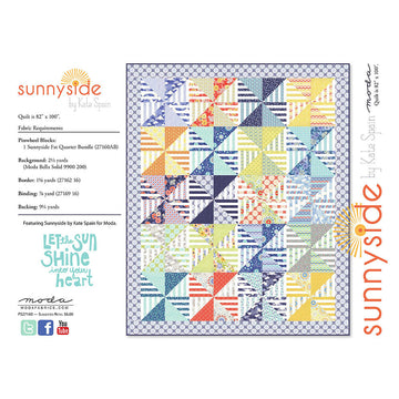 Moda Fabrics Sunny Side Quilt - Downloadable PDF