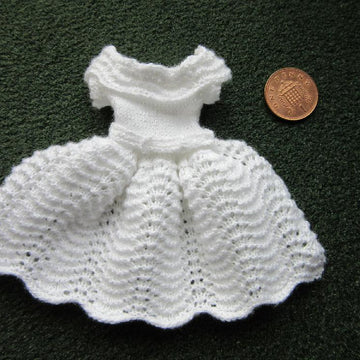 1:12th scale 1950s wedding dress