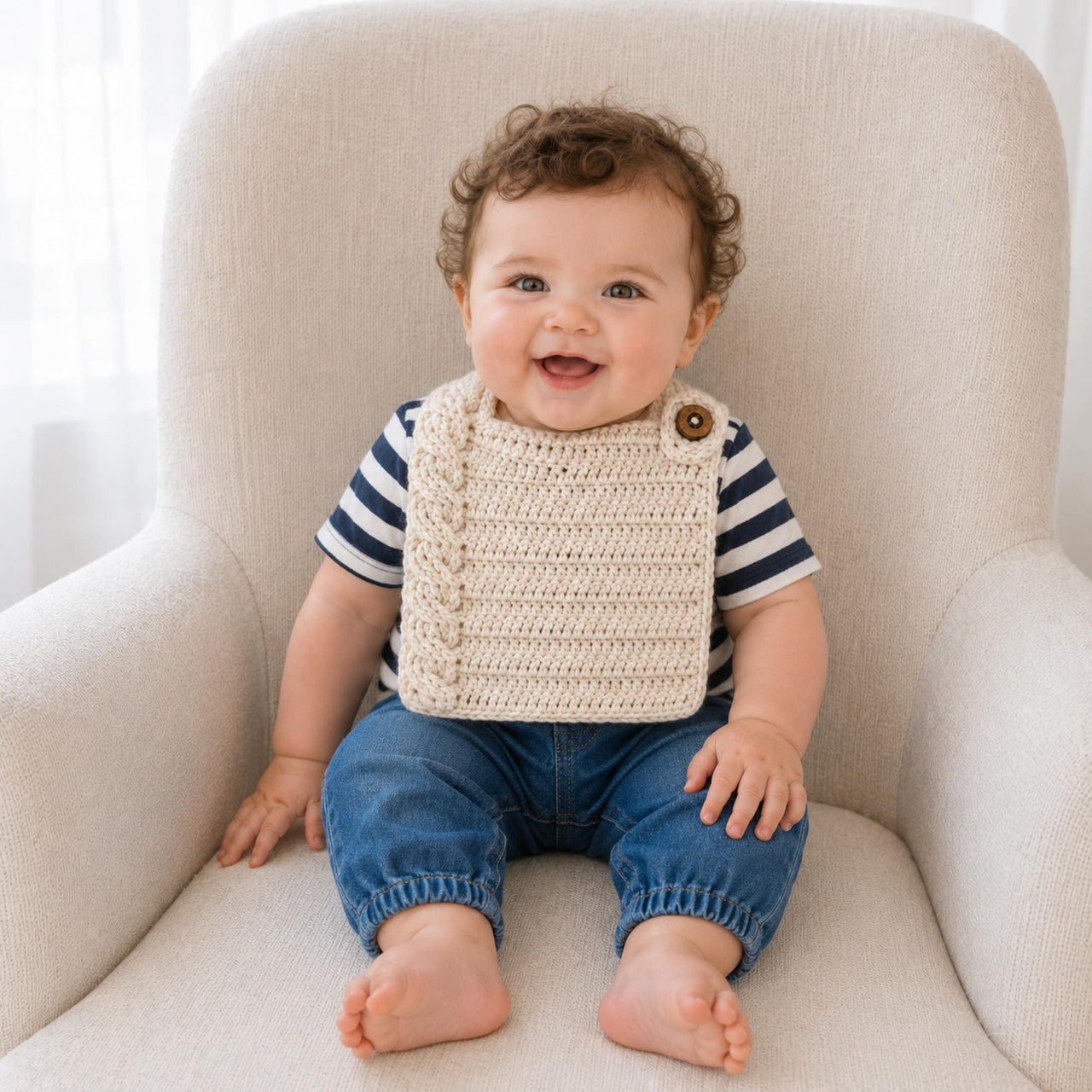Cooper Cabled Bib