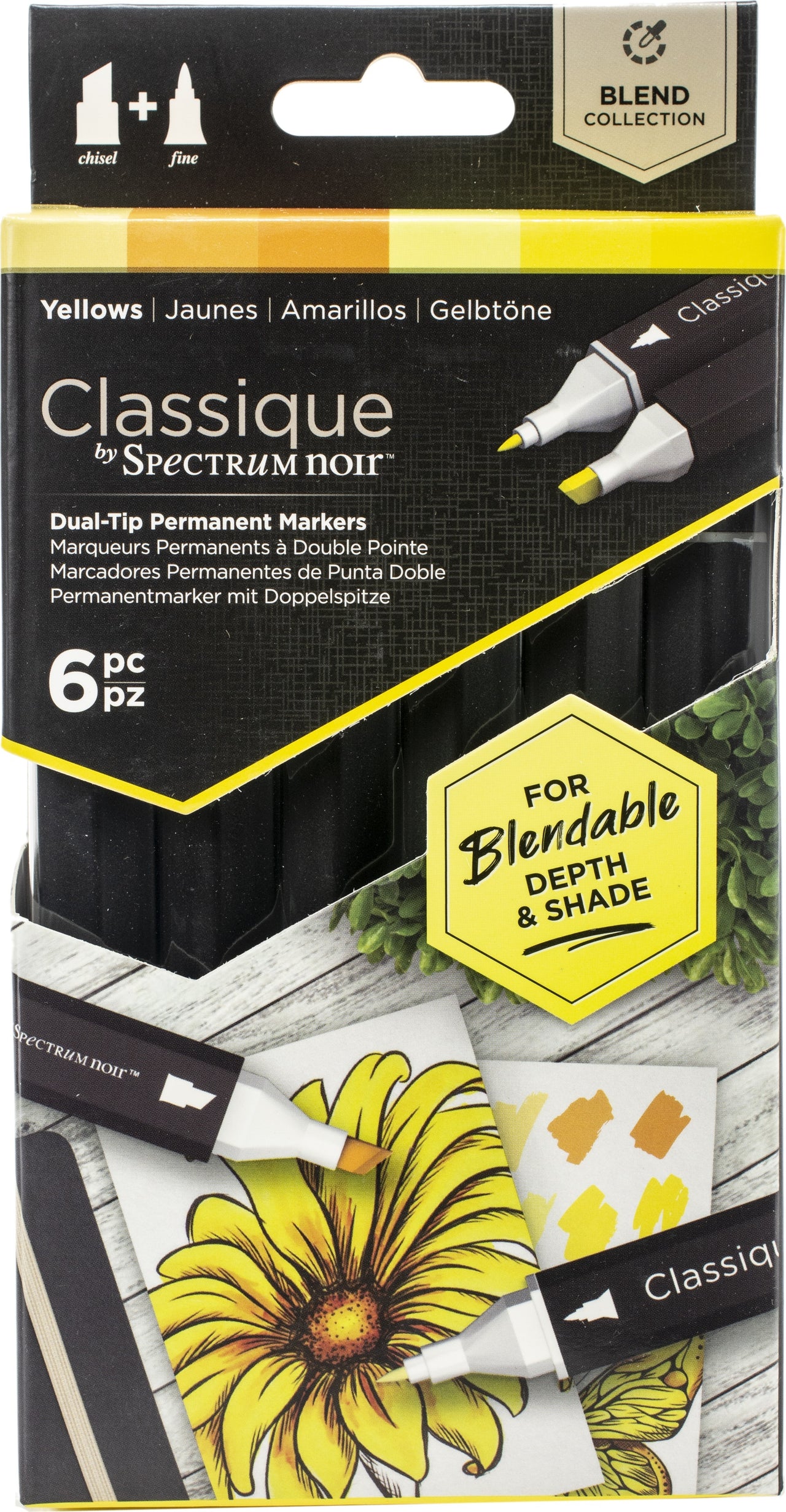 Spectrum Noir Classique 6 Pens - Yellows