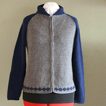 Zippered Letterman's Jacket