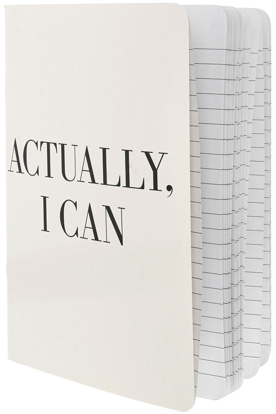Teresa Collins Designer Notebook 6"X8" - Actually, I Can