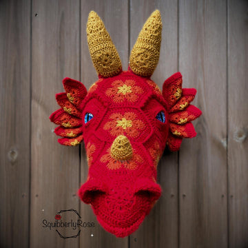 Draco the African Flower Dragon Head