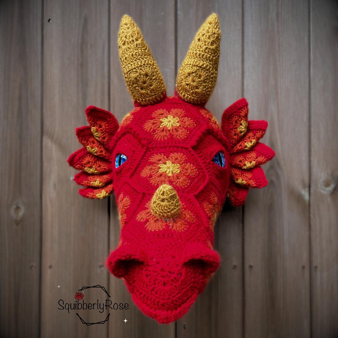 Draco the African Flower Dragon Head