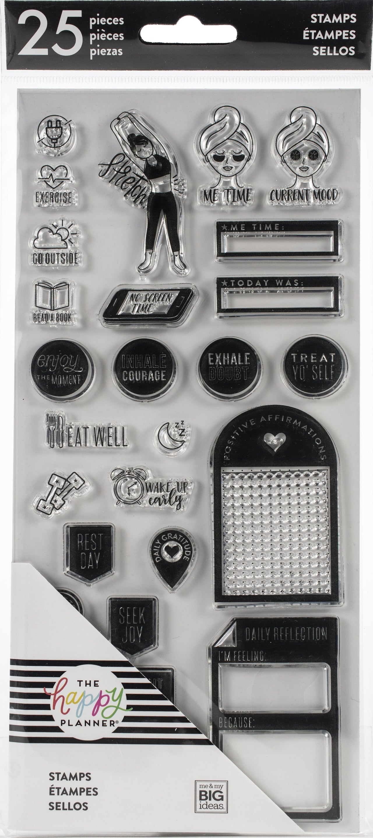 Happy Planner Clear Stamps - Fitness/Wellness