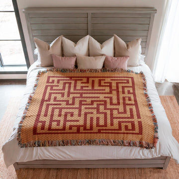 Labyrinth Blanket C2C Crochet Pattern