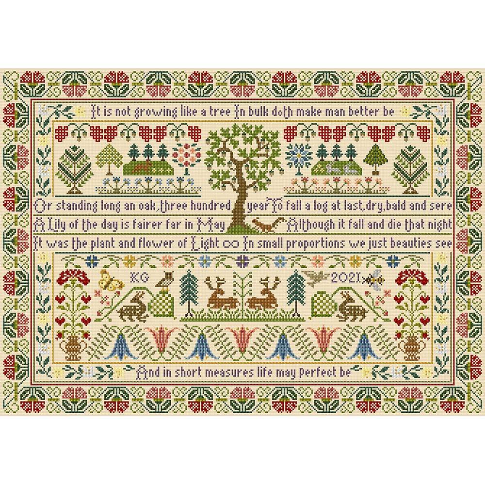 Bothy Threads Oak Tree Cross Stitch Kit - 53 x 38cm