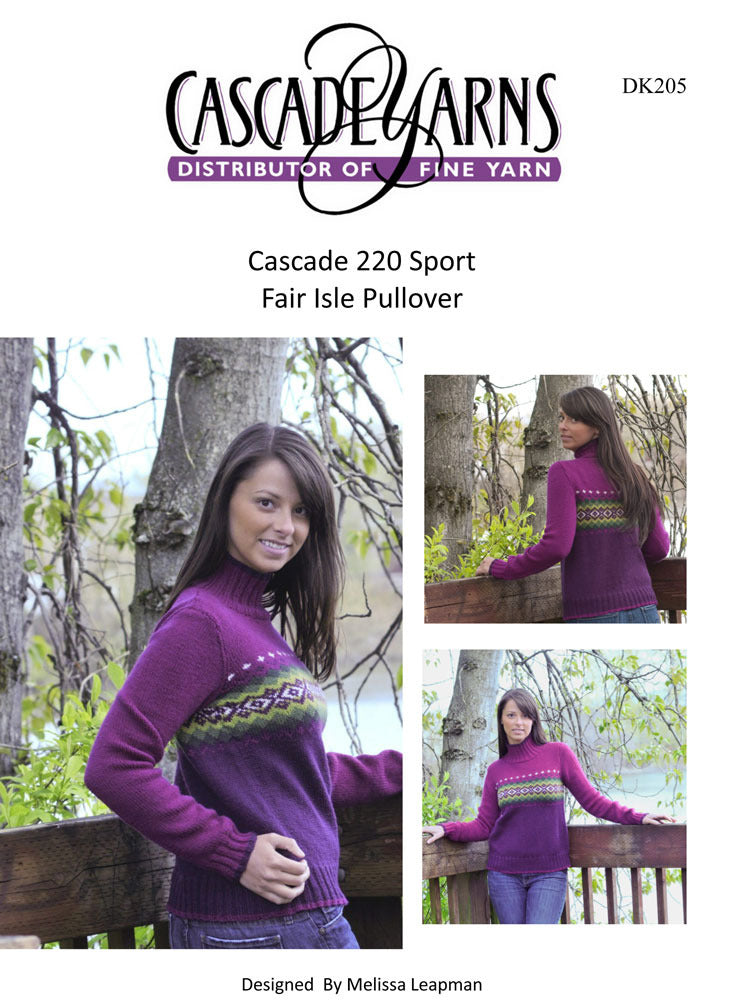 Fair Isle Pullover in Cascade 220 Sport - DK205