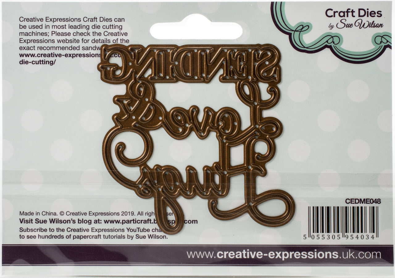 Creative Expressions Craft Dies By Sue Wilson - Mini Expressions- Love & Hugs