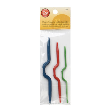 Boye Plastic Straight Cable Needles 3-Pieces Set