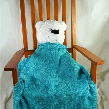 Textured Lap Throw in Cascade Yarns Pacific Chunky - C308 - Downloadable PDF