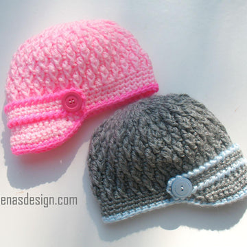 Two-Button Baby Booties Set