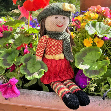 Aster Rag Doll Knitting Pattern - Toy Knitting Pattern