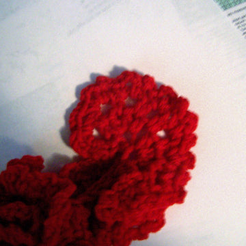 Candy Cane (Red) Ruffles Scarf
