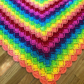 Rainbow Bavarian Throw