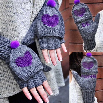 Be My Valentine Flirty Fingerless Gloves with Vday Messages