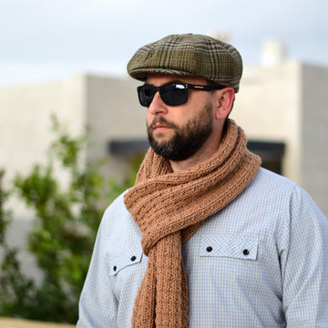 Desert Sand knit scarf