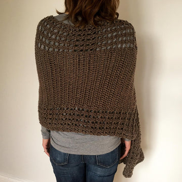 Crochet Wrap Pattern: Gorgeous Gathered Wrap