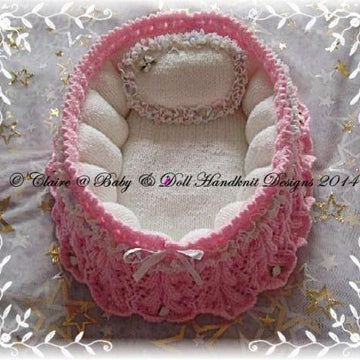 Doll's Moses basket & cribs to fit dolls from 4 to 22 inches