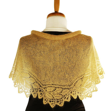 PEARL Frappé  - Artful rose lace stole