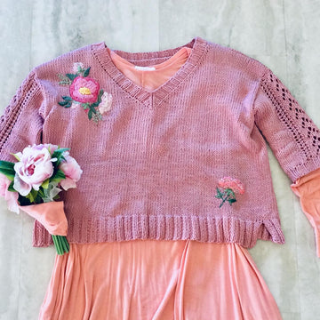 Peonies Pullover