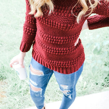 Cranberry Biscotti Turtleneck