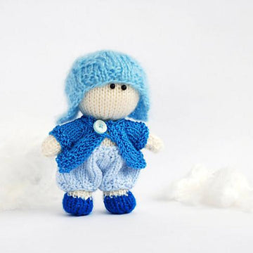 Small Boy Doll in the blue hat