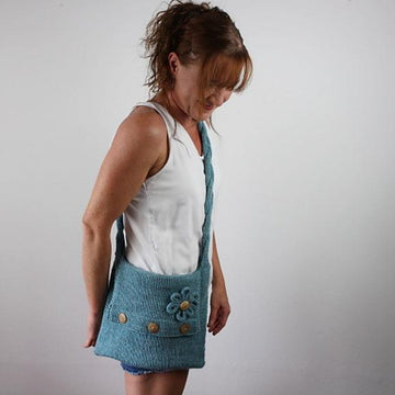 Knitting Pattern Seamless Knit Bag Pattern – One Piece Shoulder Bag Knitting Pattern